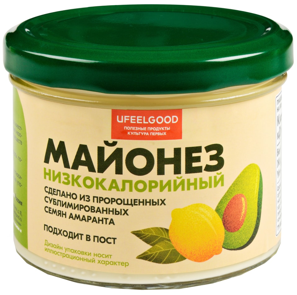 Майонез Ufeelgood низкокалорийный веганский 200мл