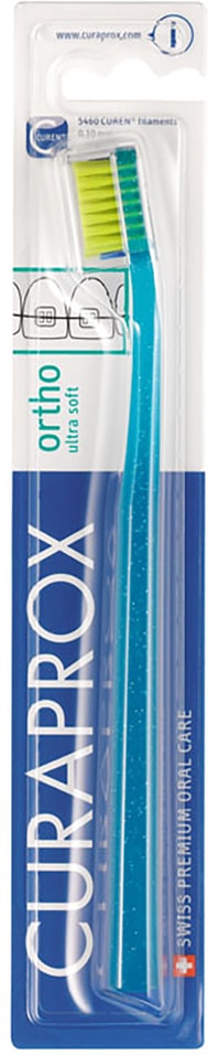 Зубная щетка Curaprox Ultrasoft Ортодонтическая с углублением в ассортименте