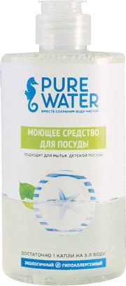 Средство для мытья посуды Pure Water Гипоаллергенное 450мл от Vprok.ru