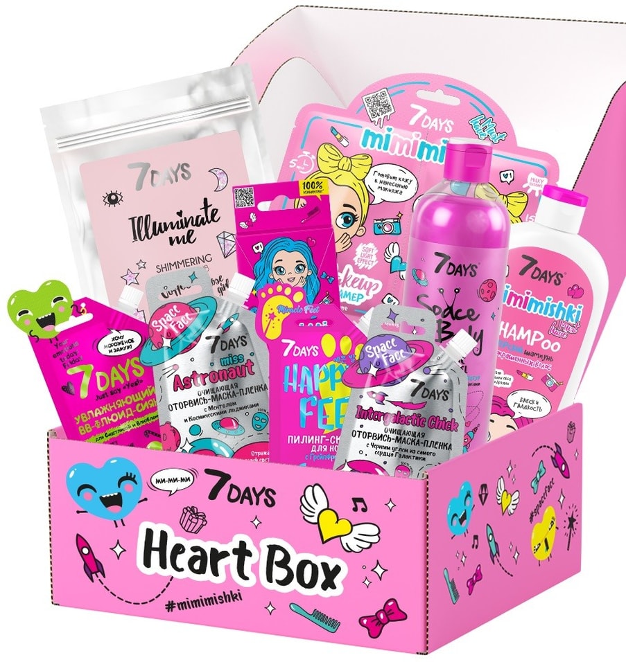 Подарочный набор 7DAYS Heart Box №301 1.188л от Vprok.ru