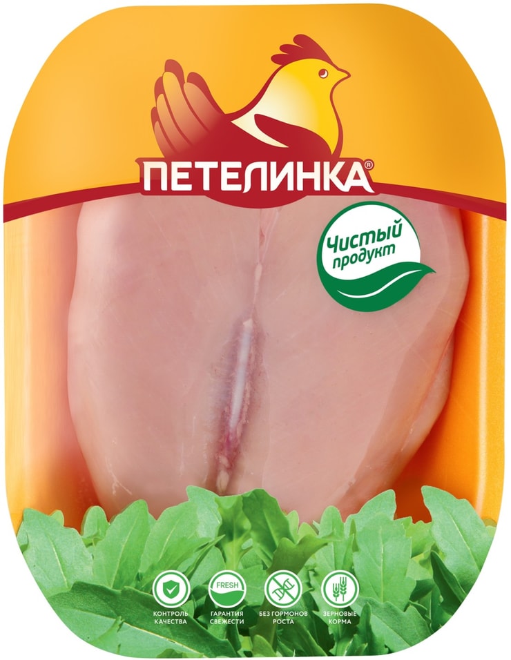 Грудка куриная Петелинка без кожи 0.9-1.5кг от Vprok.ru
