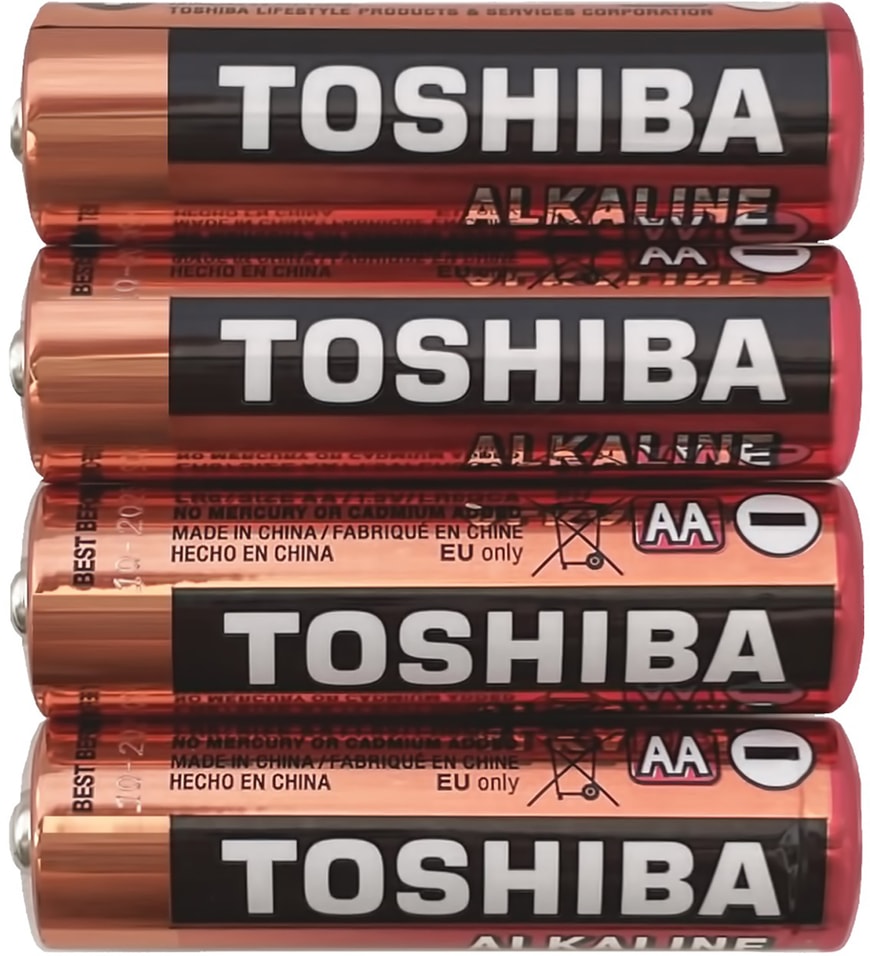 Батарейки Toshiba LR6 AA 1.5V 4шт