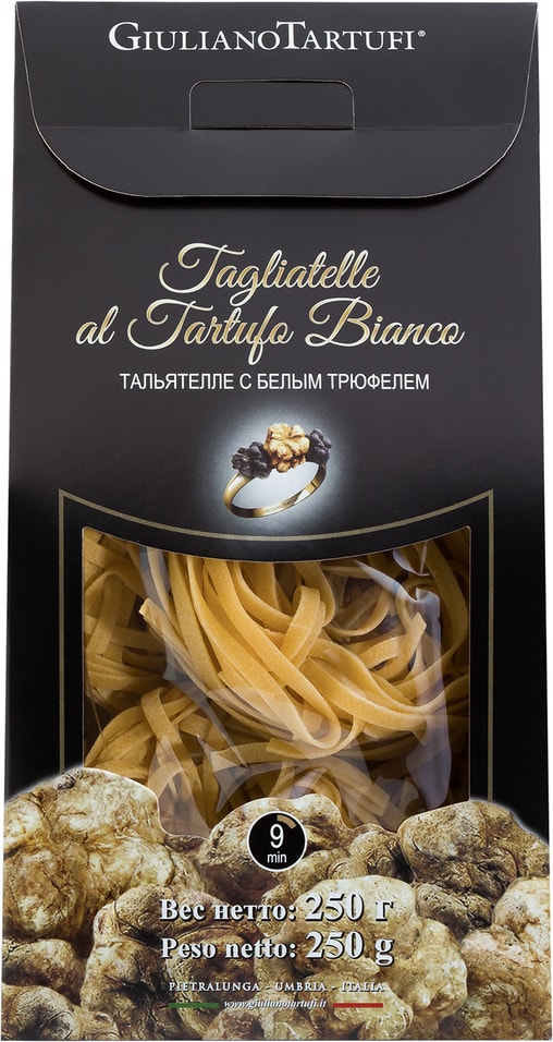Макароны Giuliano Tartufi Tagliatelle с белым трюфелем 250г