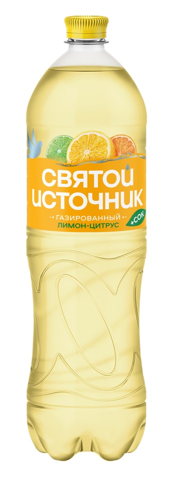 Напиток Святой Источник Вода + Сок Лимон-Цитрус 1.5л