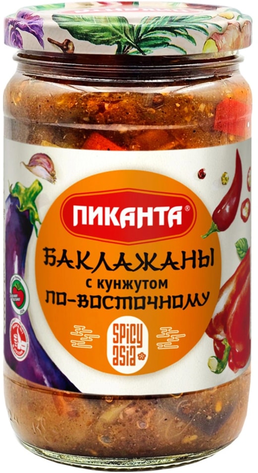 Баклажаны Пиканта с кунжутом по-восточному 360г 139₽