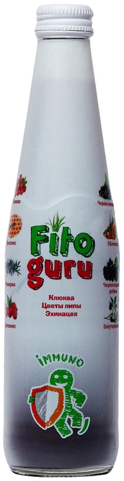 Напиток сокосодержащий Fitoguru Клюква-Цветы липы-Эхинацея 330мл