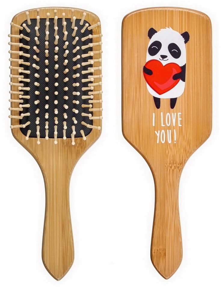 Отзывы о Расческе для волос Bradex Влюбленная панда деревянная массажная