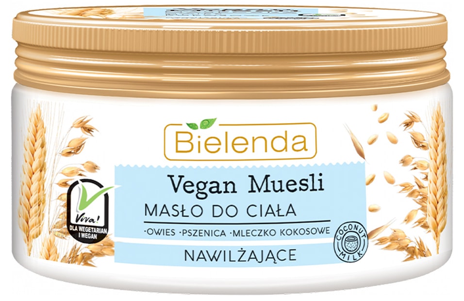 Масло для тела Bielenda Vegan Muesli Увлажняющее Пшеница+Овес+Кокосовое молоко 250мл