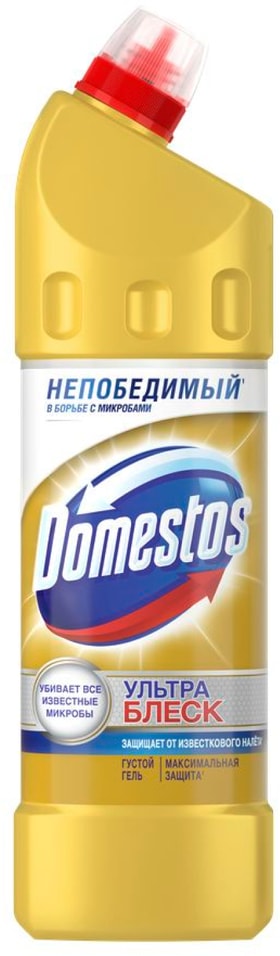 Средство чистящее Domestos Ультра Блеск для туалета и ванной Эффективное отбеливание 1л 289₽