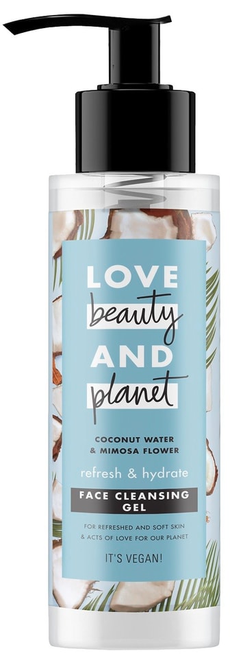 Гель для умывания Love Beauty&Planet Свежесть и увлажнение с кокосовой водой и мимозой 115мл