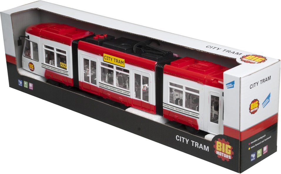 Игрушка Big Motors Городской трамвай 13.5см