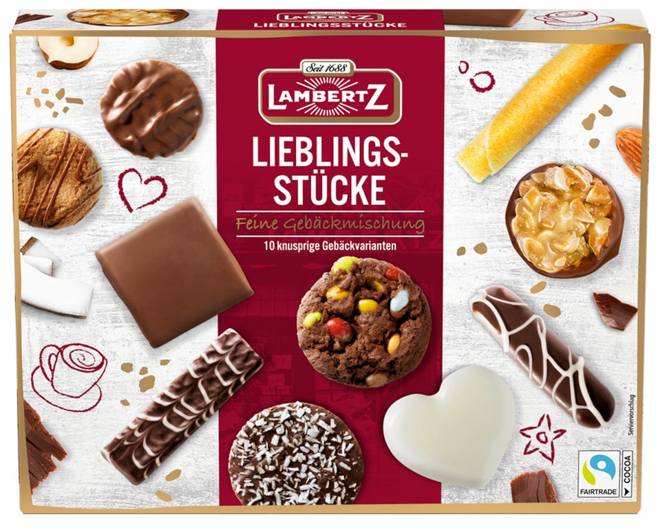 Набор кондитерских изделий Lambertz Ассорти печенья, вафель и козинаков 50г