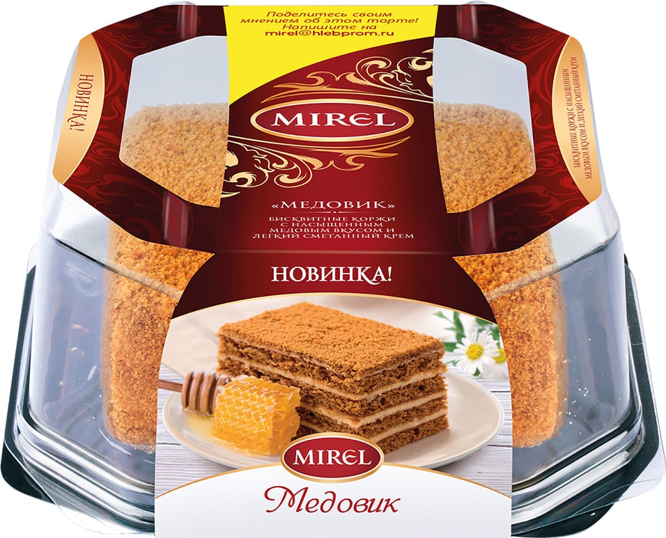 Торт Mirel Медовик  со сметанным кремом 550г от Vprok.ru