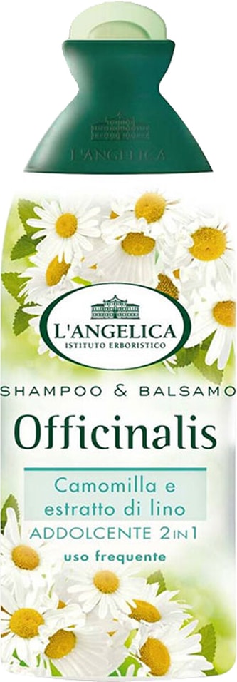 Шампунь-кондиционер для волос Langelica Укрепляющий с экстрактами ромашки и семян льна 250мл