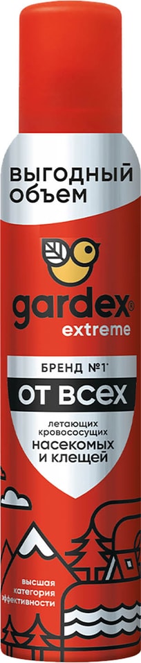 Аэрозоль Gardex Extreme от насекомых и клещей 200мл