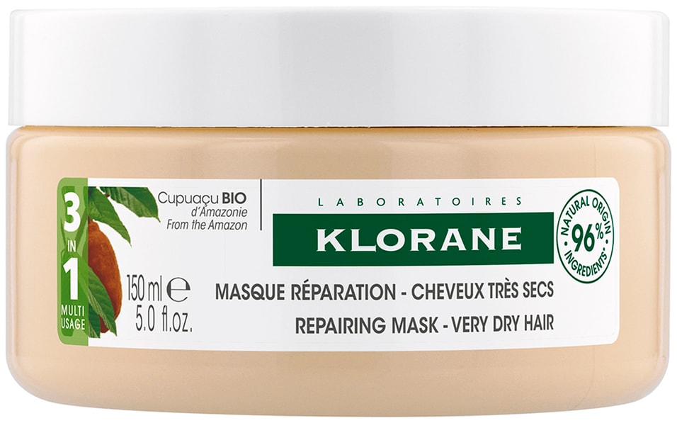 Маска для волос Klorane 3в1 с органическим маслом купуасу 150мл