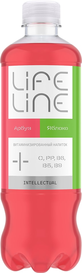 Напиток Lifeline Intellectual Арбуз-Яблоко витаминизированный негазированный 500мл