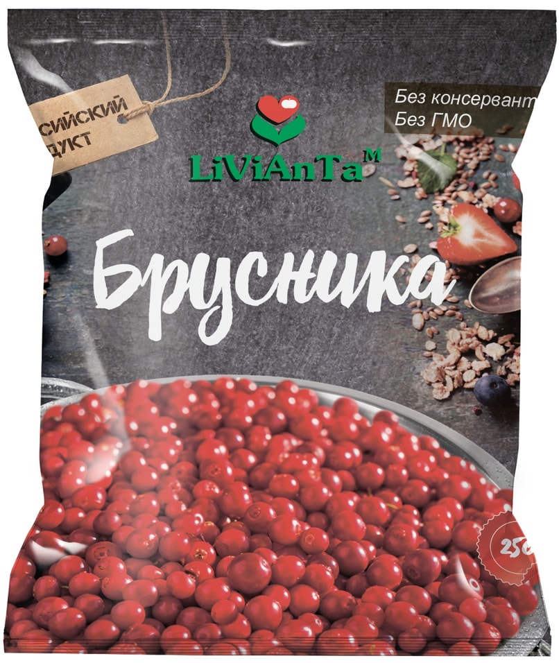 Брусника Livianta 250г - Vprok.ru Перекрёсток