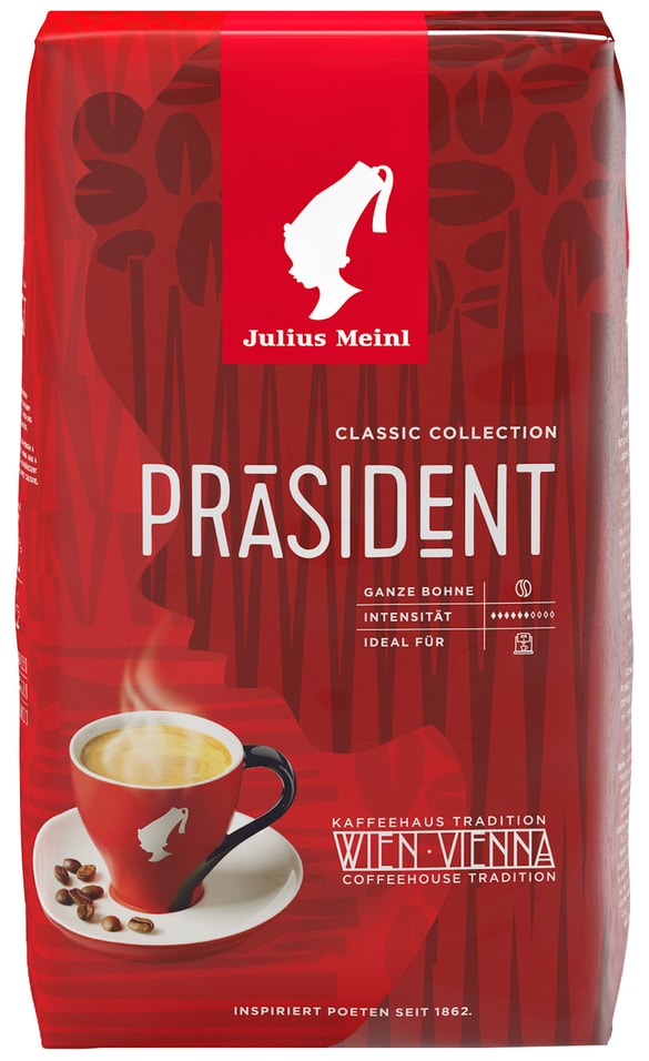 Кофе в зернах Julius Meinl Prasident Classic Collection 1кг от Vprok.ru