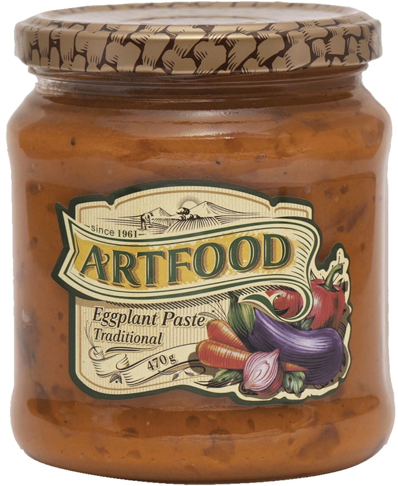 Икра Art Food баклажановая по-домашнему 470гс доставкой!
