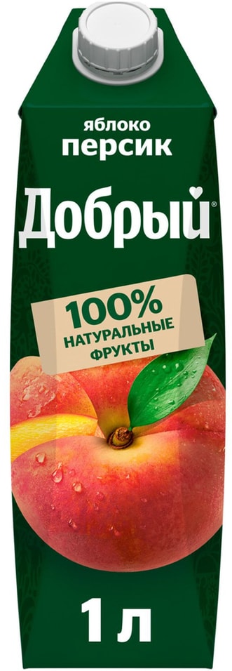 Напиток сокосодержащий Добрый Яблоко-Персик 1л