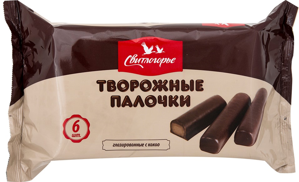 Творожные палочки Свитлогорье глазированные с какао 23% 180г от Vprok.ru