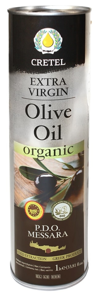 Масло оливковое Cretel Organic Extra Virgin нерафинированное 1л