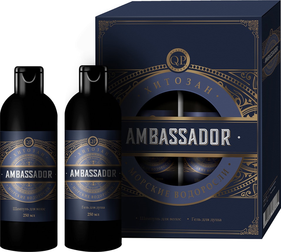 Подарочный набор Compliment Ambassador Шампунь 250мл +Гель для душа 250мл от Vprok.ru