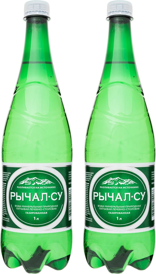 Вода Рычал-Су минеральная лечебно-столовая газированная 1л