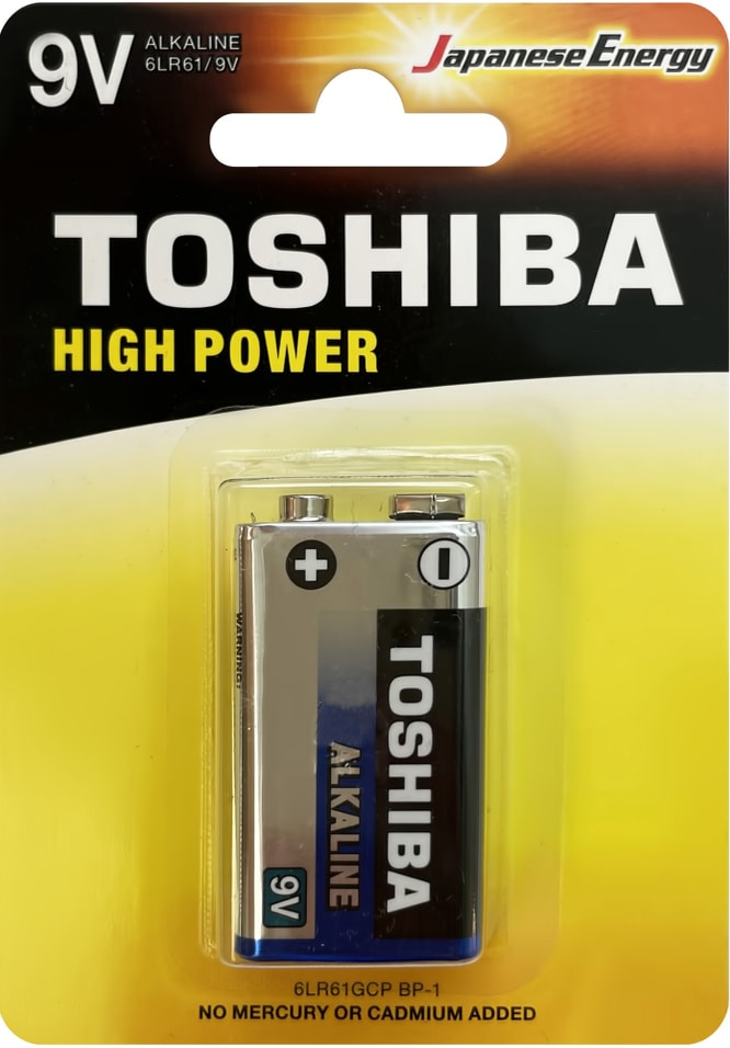 Батарейка Toshiba High Power 6LR61 9V 1шт