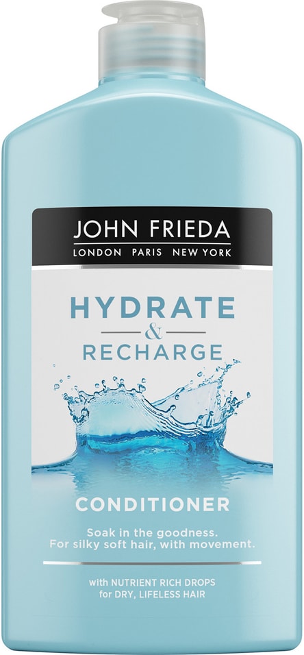 Кондиционер для волос John Frieda Hydrate&Recharge увлажняющий для сухих ослабленных и поврежденных волос 250мл