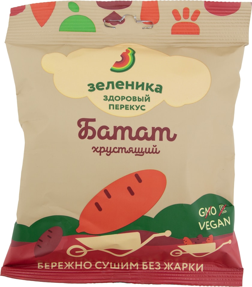 Батат Зеленика здоровый овощной перекус 30г от Vprok.ru