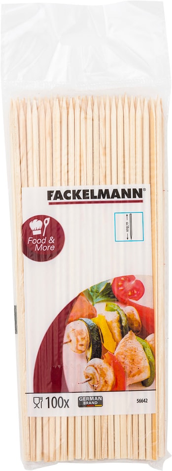 Палочки-шампуры Fackelmann бамбук 18см 100шт