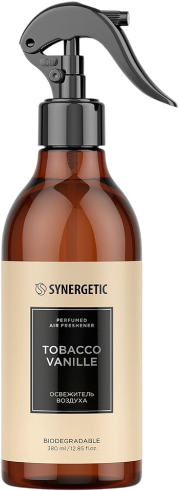 Освежитель воздуха Synergetic парфюмированный Табак-Ваниль 380мл