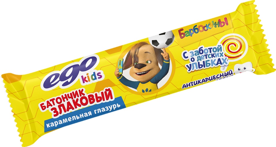 Батончик злаковый Ego Kids Карамельная глазурь 25г