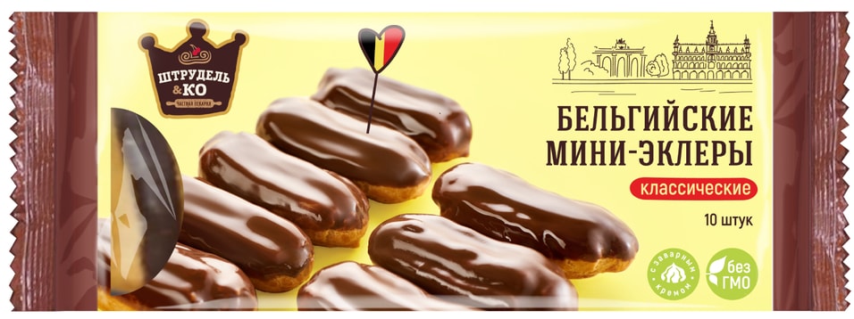 Мини-эклеры Штрудель и Ко Бельгийские классические 150г