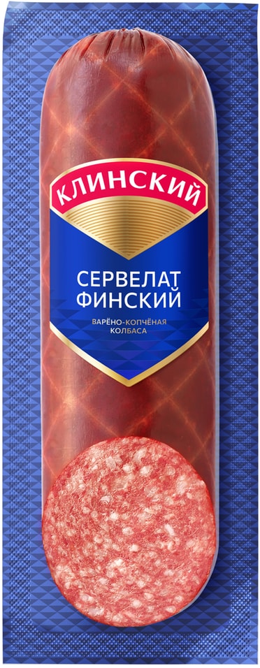 Колбаса Клинский Сервелат финский варенокопченая 290г