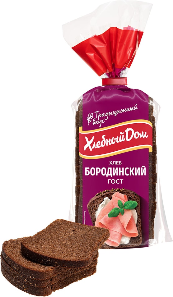 Хлеб Хлебный Дом Бородинский в нарезке 400г от Vprok.ru