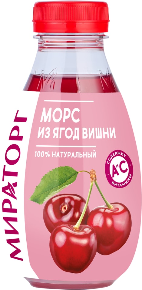 Морс Мираторг вишневый 370мл - Vprok.ru Перекрёсток