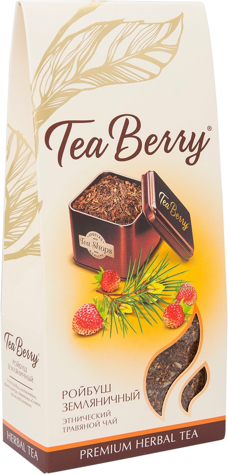 Напиток чайный Tea Collection Strawberry Roibush 100г от Vprok.ru