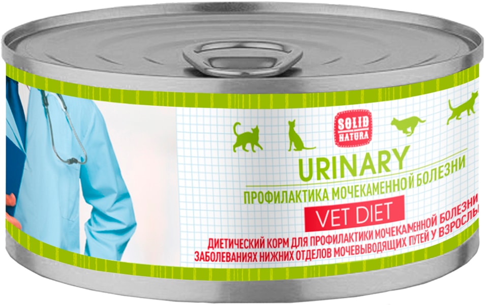 Влажный корм для кошек Solid Natura VET Diet Urinary Профилактика МКБ 100г