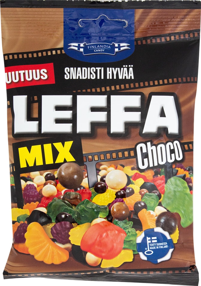 Смесь Leffa Mix Choco мармелада жевательного и шоколадного драже 125г от Vprok.ru