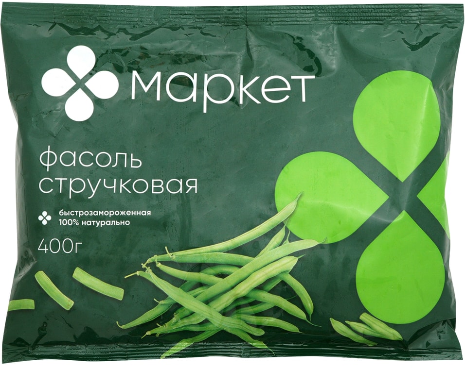 Фасоль стручковая Маркет Перекресток резаная быстрозамороженная 400г 169₽