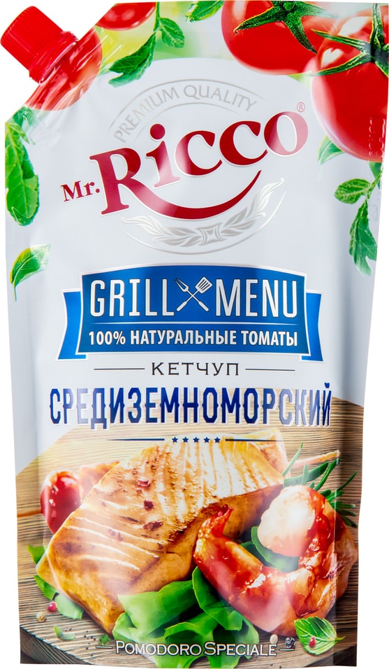 Кетчуп Mr. Ricco Средиземноморский с вялеными томатами 350г