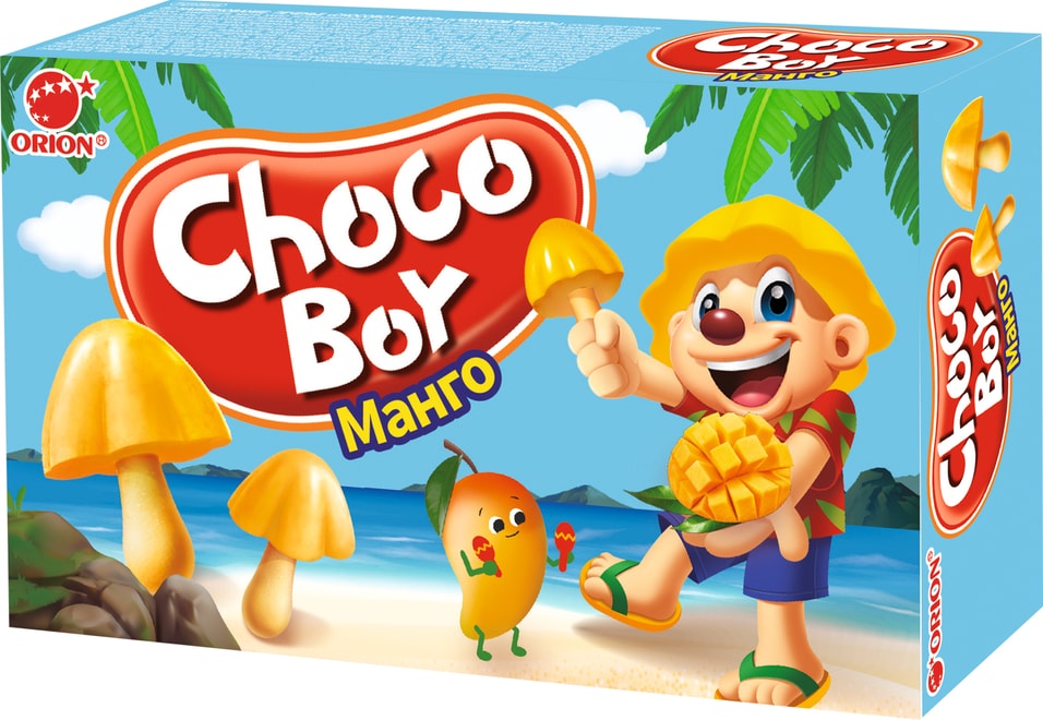 Печенье Orion Сhoco Boy Mango Манго 45гс доставкой!