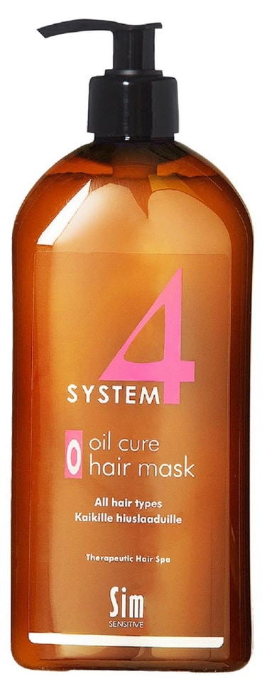 Маска для волос Sim Sensitive System 4 Oil cure hair mask Пилинговая для глубокого очищения 500мл от Vprok.ru