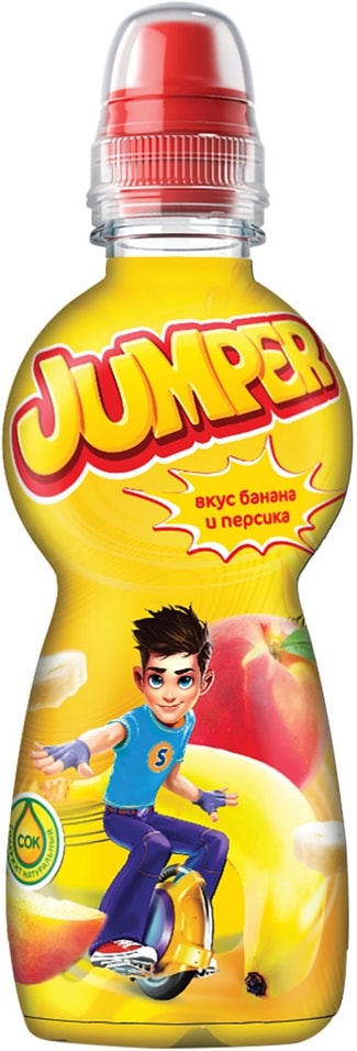 Напиток Jumper со вкусом банана и персика 330мл от Vprok.ru