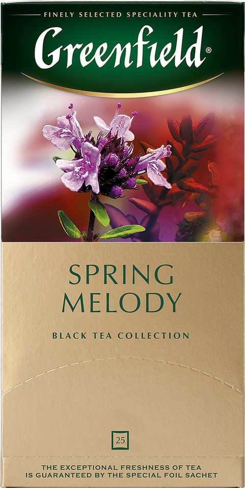 Чай черный Greenfield Spring Melody 25*1.5г от Vprok.ru