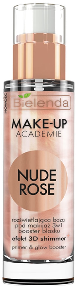 Основа под макияж Bielenda Make-up Academie Nude Rose сияющая 3в1 30г