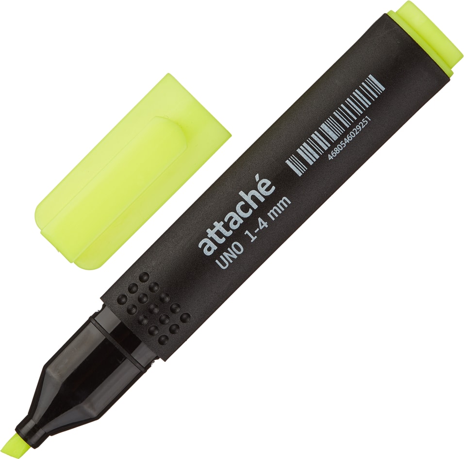 Маркер текстовыделитель Attache Economy Uno 1-4мм желтый